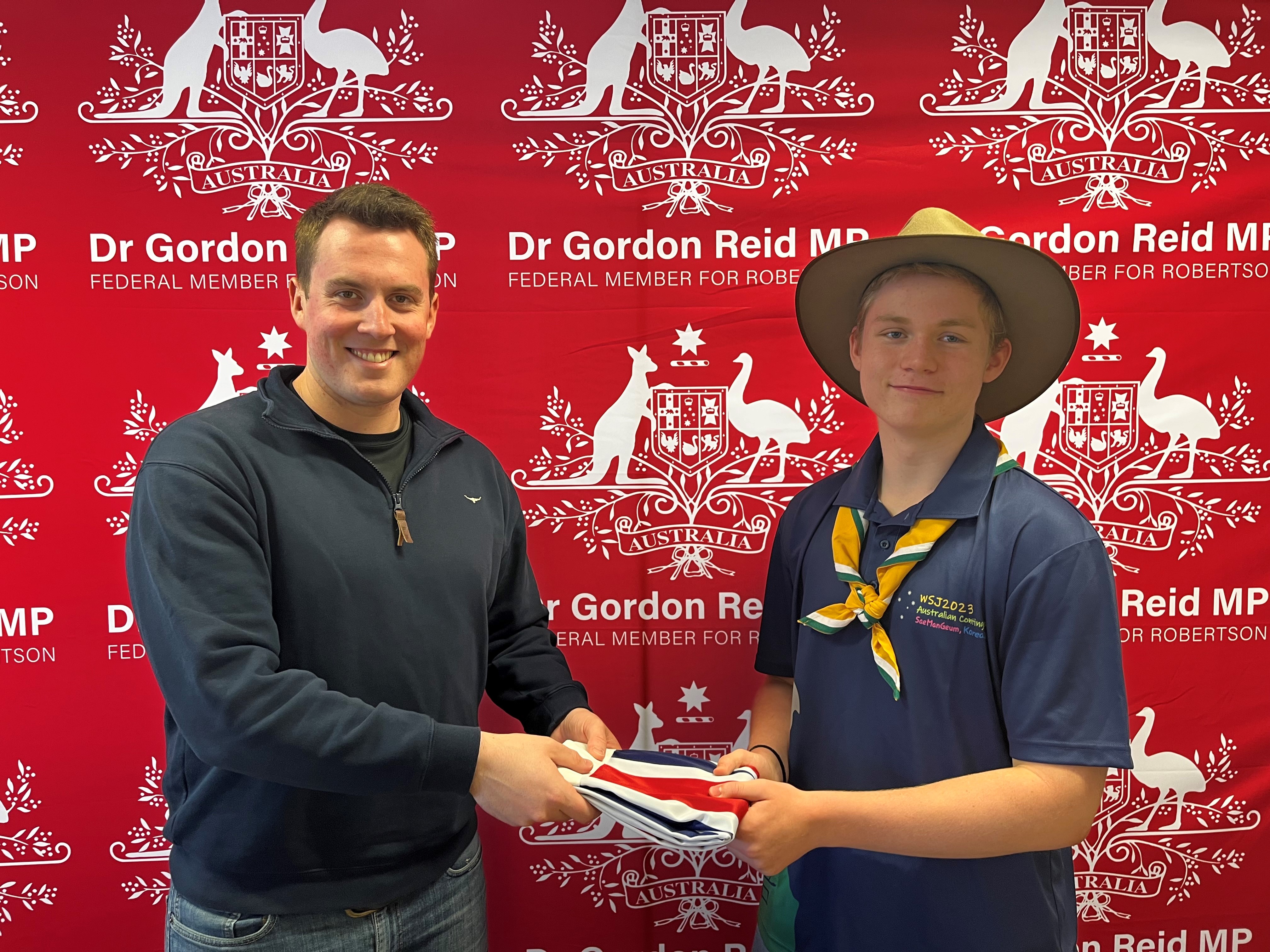 THOMAS MCARDLE OFF TO WORLD SCOUT JAMBOREE IN SEOUL Main Image