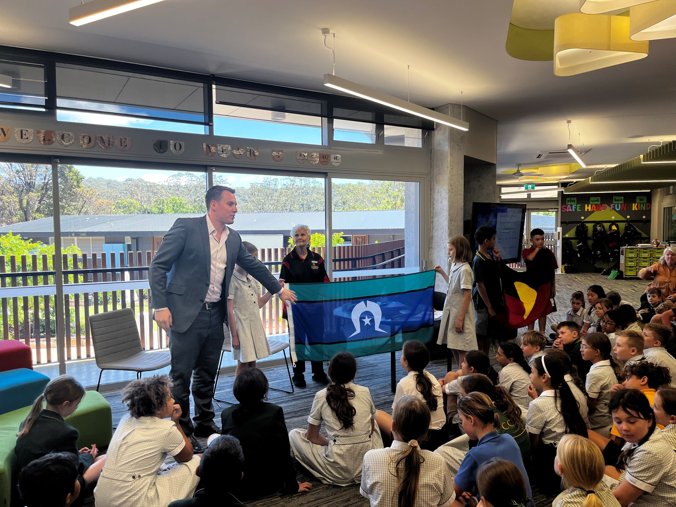 FIRST NATIONS HISTORY TAUGHT BY DR REID AND AUNTY ROBYN REID AT CENTRAL COAST GRAMMAR SCHOOL Main Image
