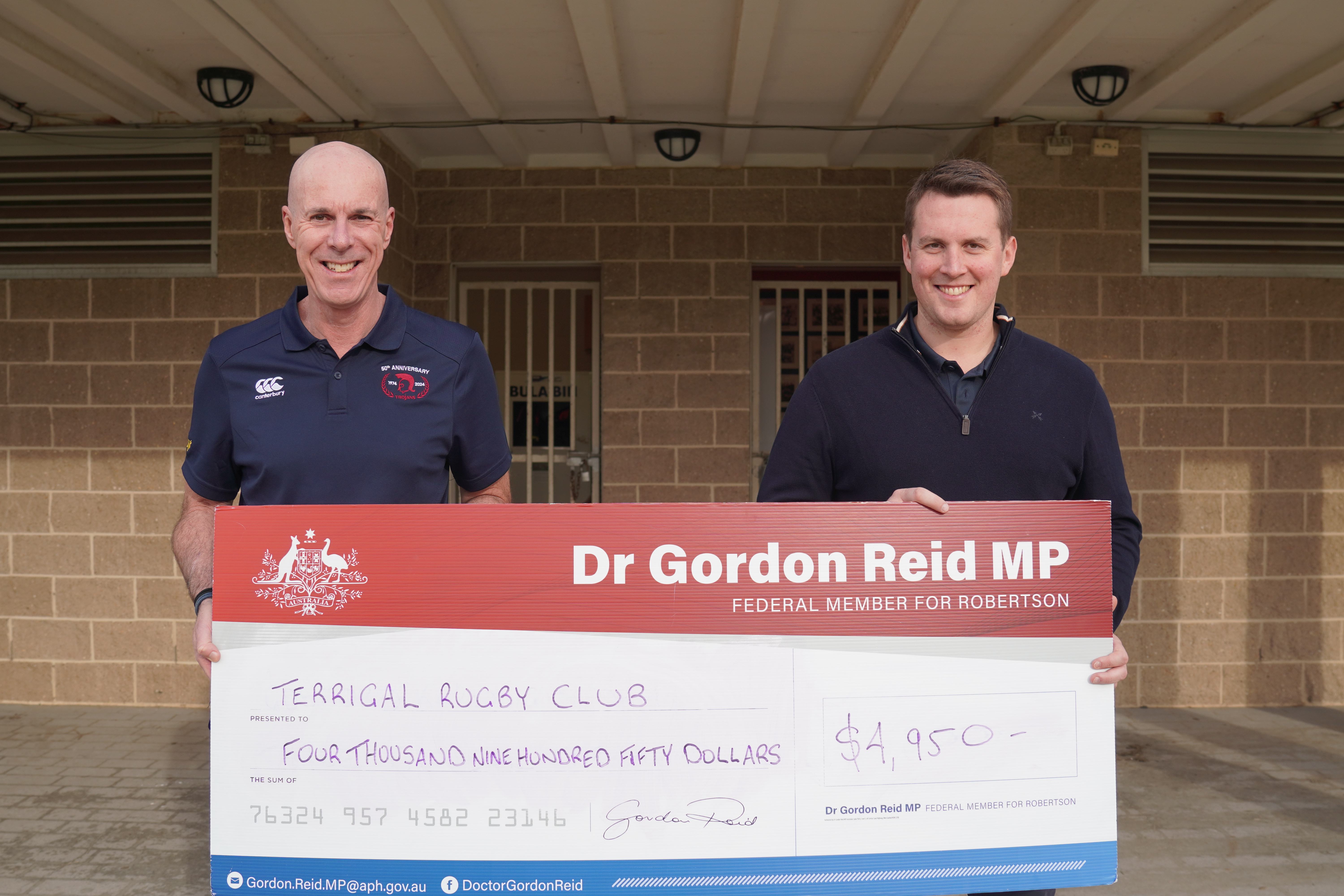 VOLUNTEER SUPPORT FOR TERRIGAL RUGBY CLUB Main Image