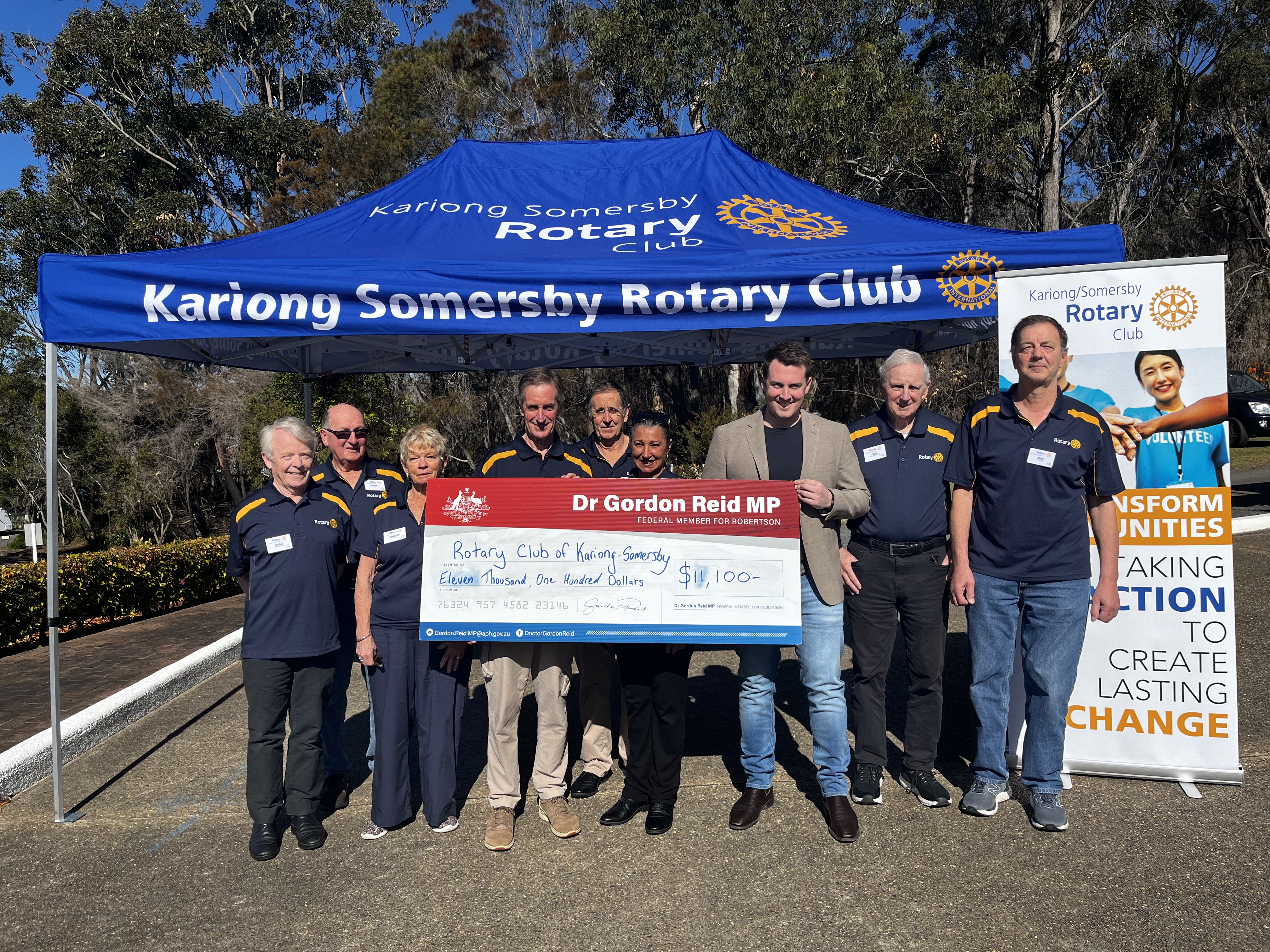SUPPORT FOR KARIONG SOMERSBY ROTARY CLUB Main Image
