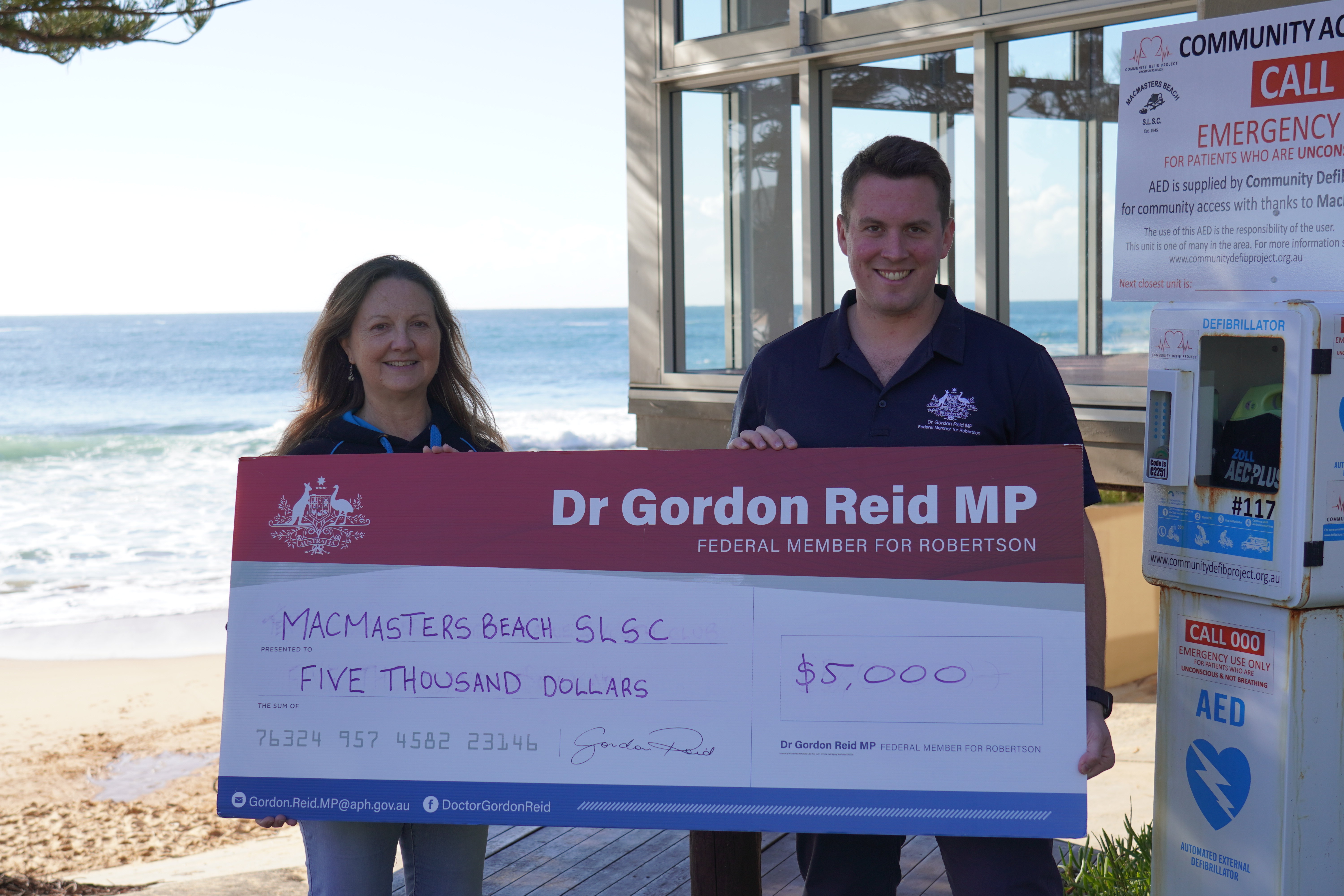 MACMASTERS BEACH SLSC RECEIVES SUPPORT Main Image